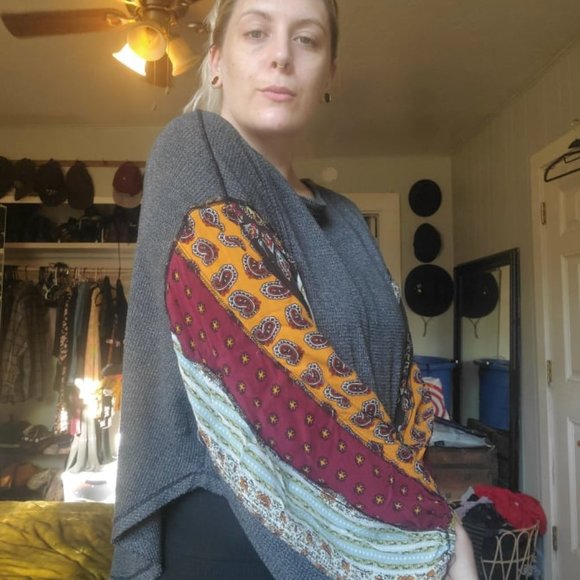 FREE PEOPLE Blossom Thermal Patchwork Sleeves Top - Picture 6 of 8